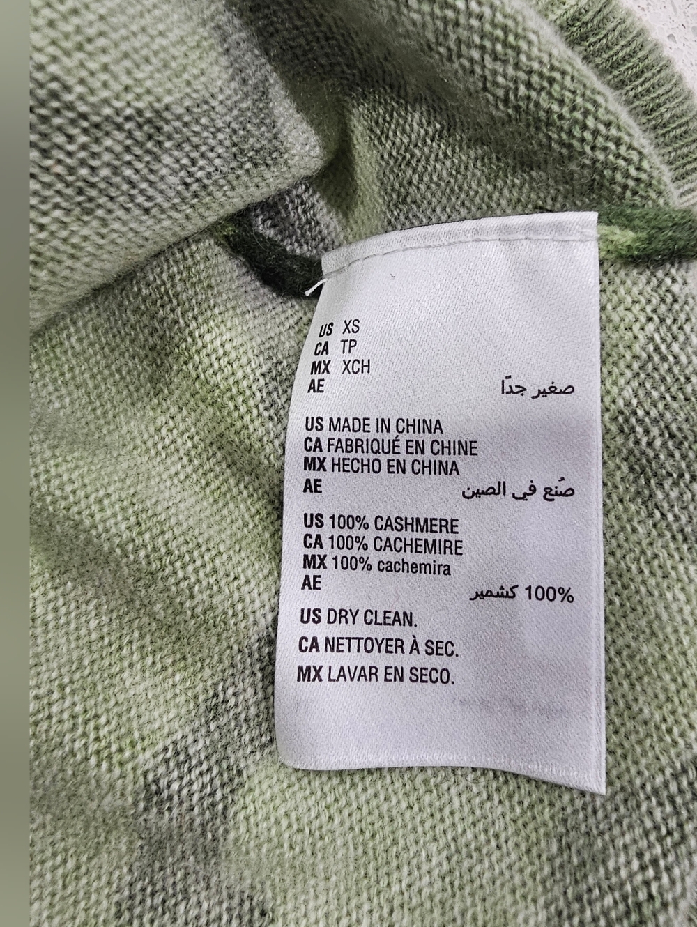 100% Cashmere Camo Sweater by Charter Club READ DESCRIPTION - Picture 6 of 11